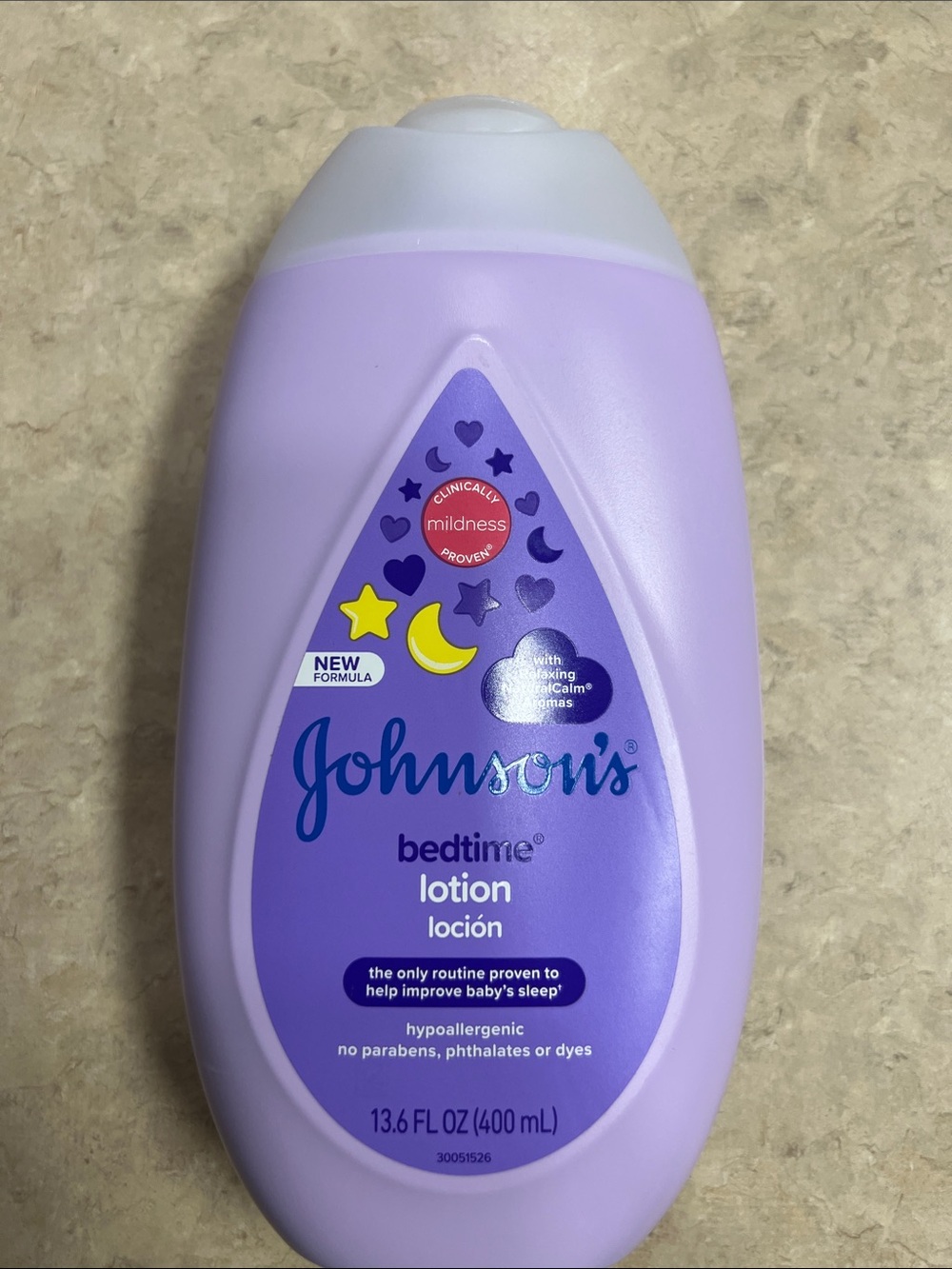Johnson’s Baby Bedtime Lotion - Calming Lavender Purple
